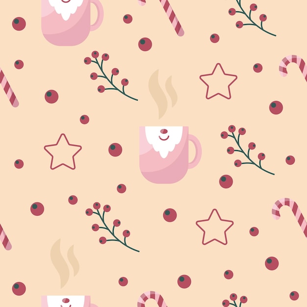 Vettore seamless pattern di natale