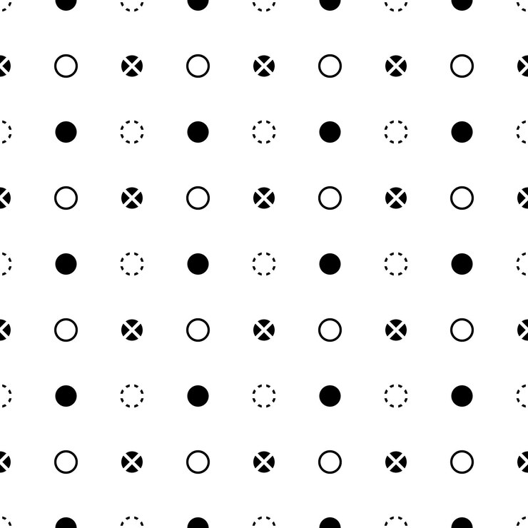 Vector seamless circle dot pattern
