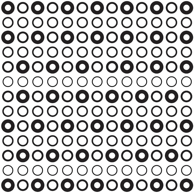 Vector seamless circles pattern