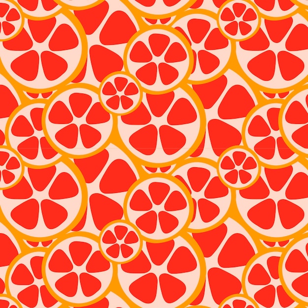 Vector seamless citrus pattern hand drawn vector illustrations for covers wallpapers textile and texture