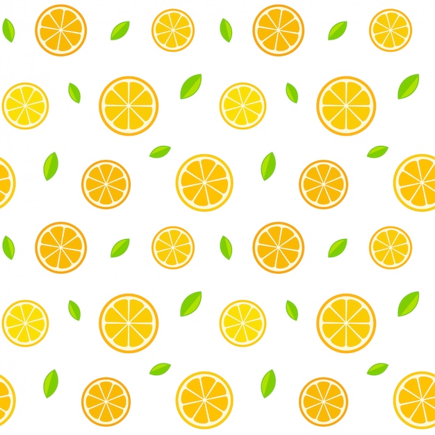 Seamless citrus pattern