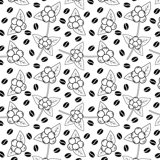 seamless coffee pattern