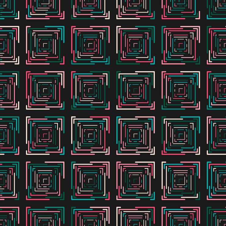 Vector seamless colored geometric pattern background for design and creativity textures covers packaging interior prints and creative ideasxa