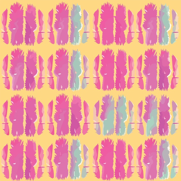 Seamless colorful cactus pattern