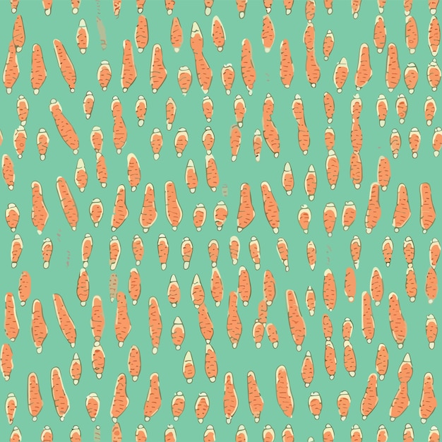 Seamless Colorful Carrots Pattern