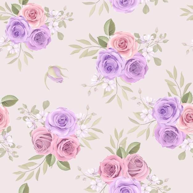 Seamless colorful floral pattern