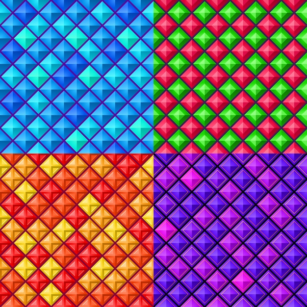 seamless colorful geometric pattern