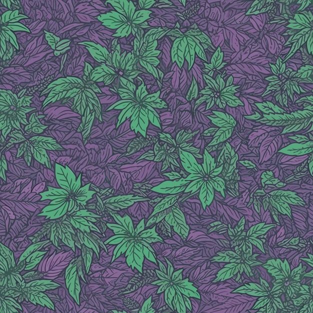 Modello di marijuana colorato senza cuciture