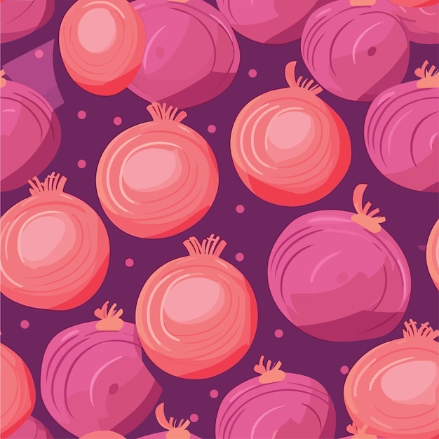 Seamless Colorful Onion Pattern