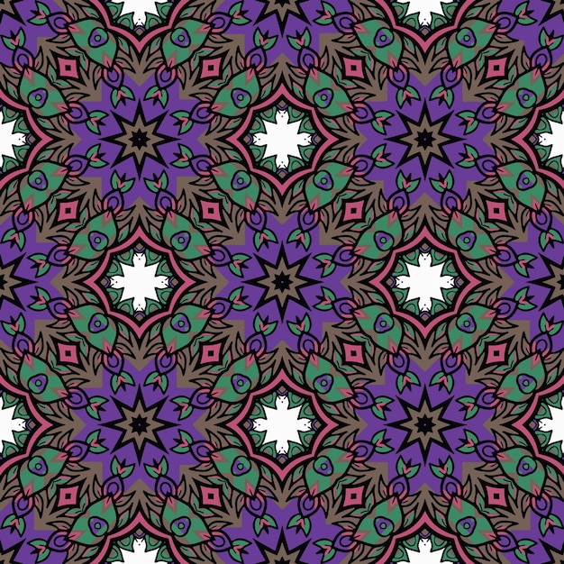 Seamless colorful ornament pattern. abstract luxury ready for print