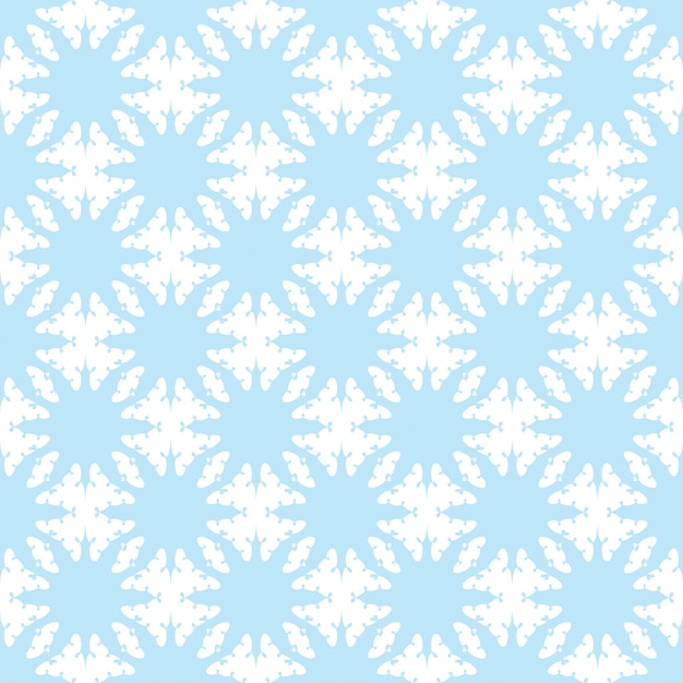 Seamless colorful vector pattern with snowflakes