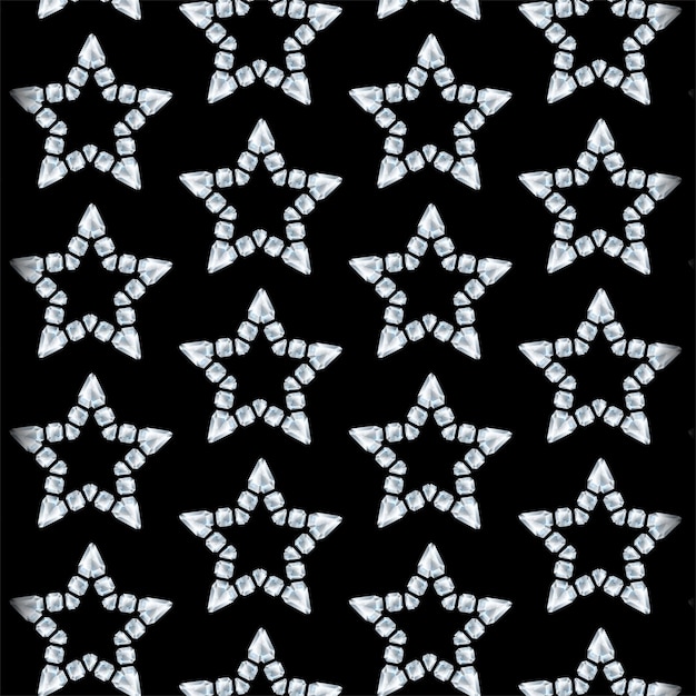 SEAMLESS CRYSTAL STAR PRINT