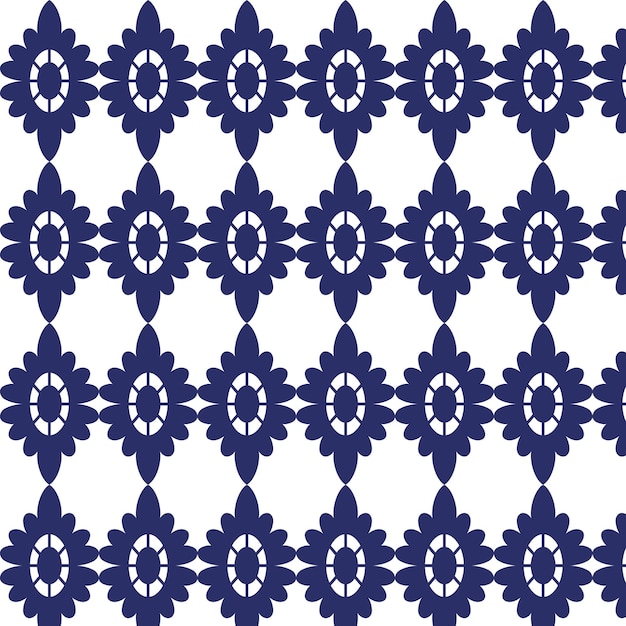 Seamless cute floral vector pattern background.