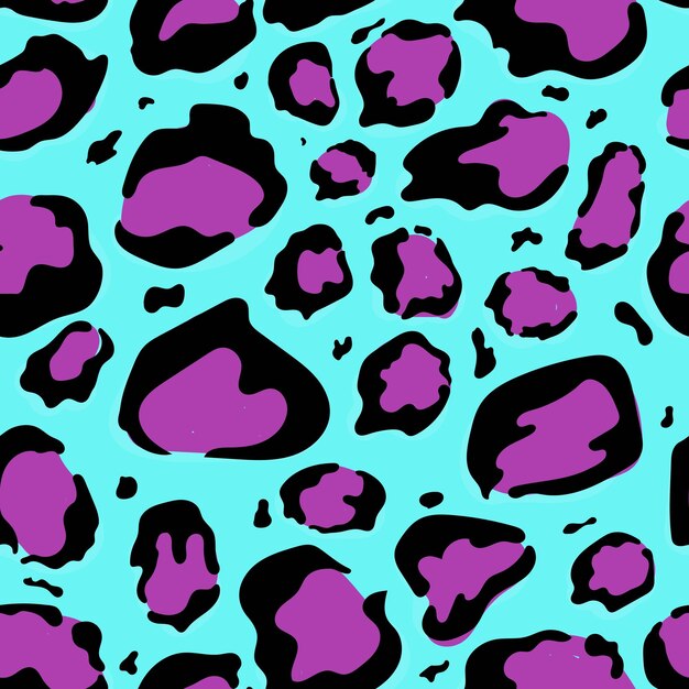 seamless cute leopard pattern