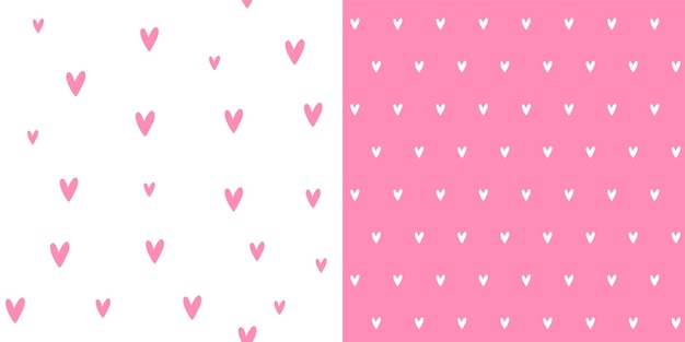 Premium Vector  Seamless pattern of small hearts, background for  valentine's day