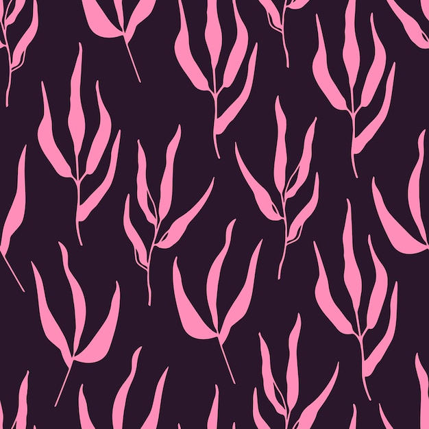 ギフトラッピング用のフラットスタイルで描かれた花束とシームレスなダークベージュのパターン