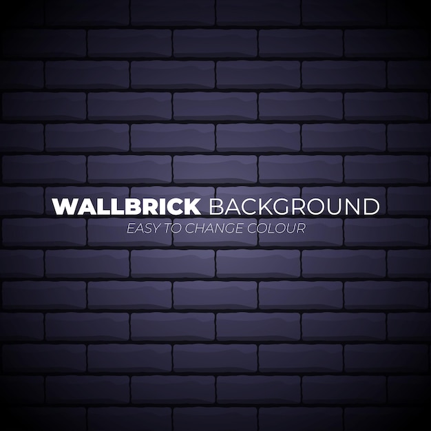 Seamless dark brick wall backgroundEasy to change colour background vector eps10 illustration