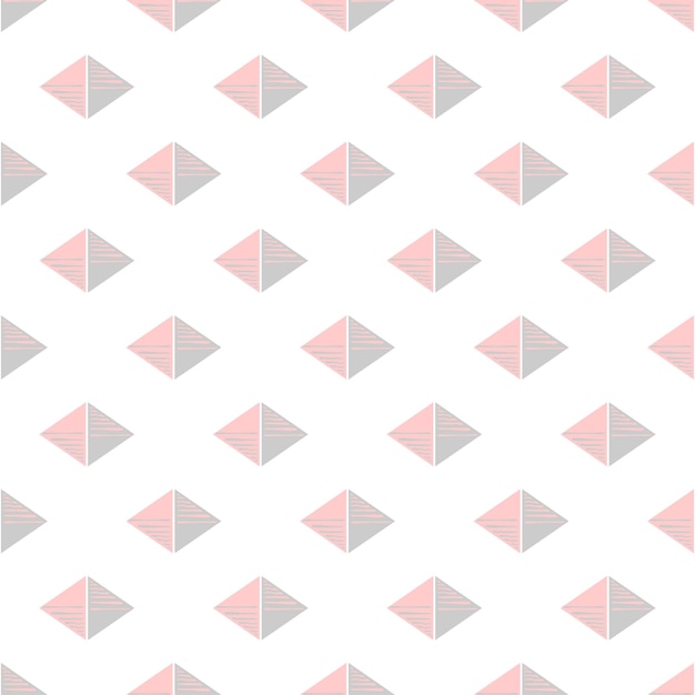 Vector seamless decorative pattern abstract background with rhombus shapes