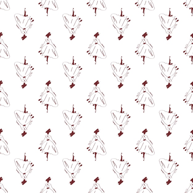 Seamless decorative pattern. Graphic background in a minimalist style.