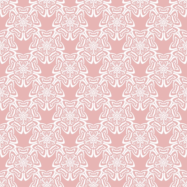 Seamless decorative pattern with ornaments