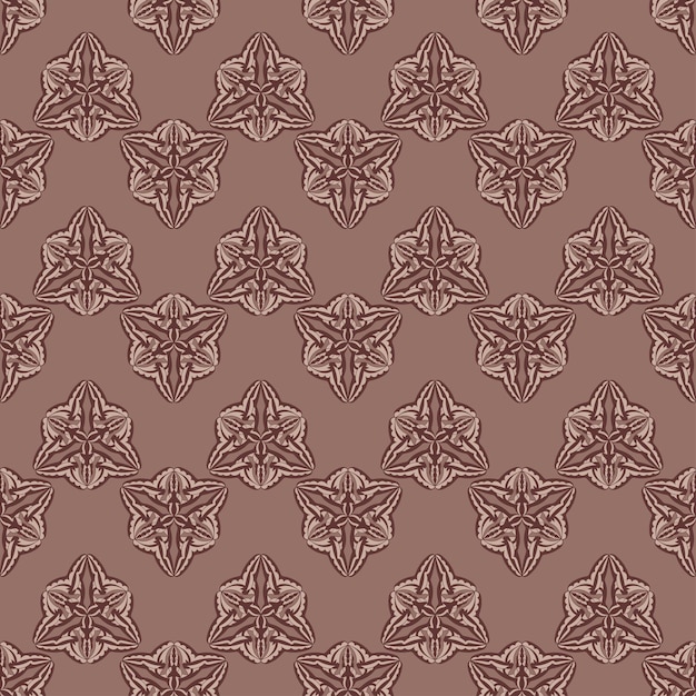 Seamless decorative pattern with ornaments