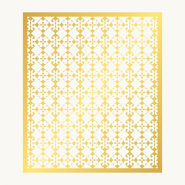 Seamless die cut decorative pattern template