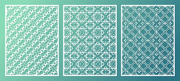 Seamless die cut decorative pattern template