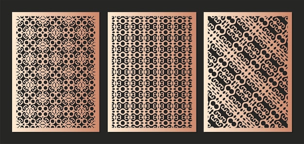 Seamless die cut decorative pattern template