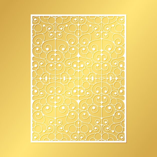 seamless die cut decorative pattern template