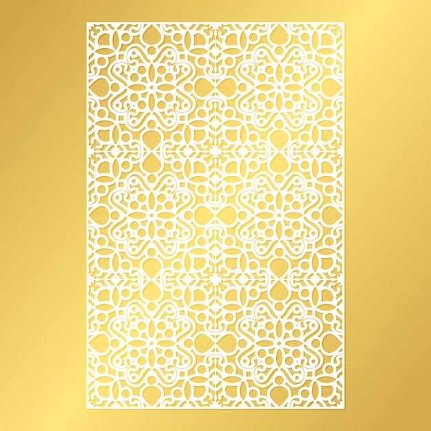 seamless die cut decorative pattern template