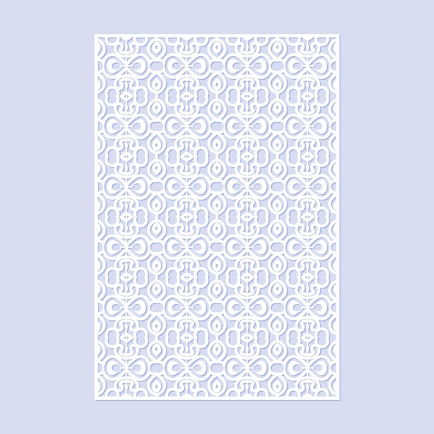 seamless die cut decorative pattern template