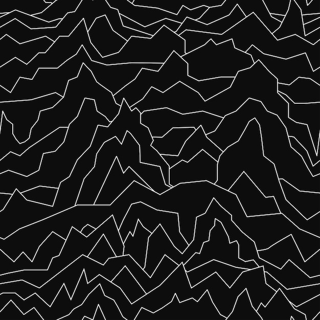 Вектор Бесшовный искаженный полосатый рисунок абстрактный кривый фон бесконечная текстура