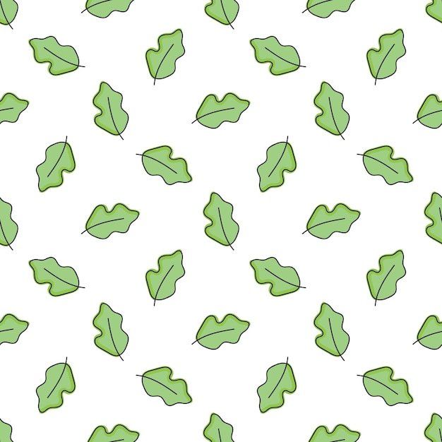 Бесшовный рисунок листьев каракулей для раскраски книги Этнический цветочный ретро-вектор племенной элемент дизайна Бесшовный милый фон каракулей