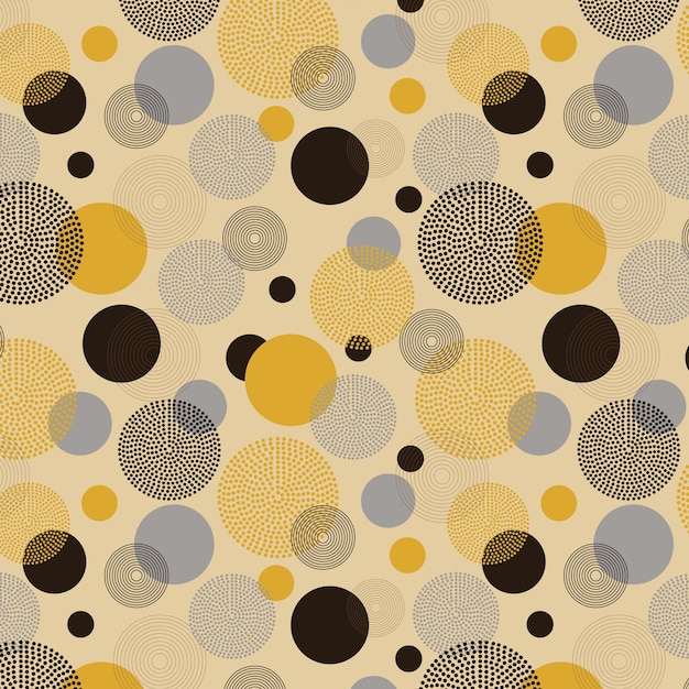 Seamless dots modern pattern