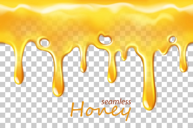 Vettore miele gocciolante senza soluzione di continuità