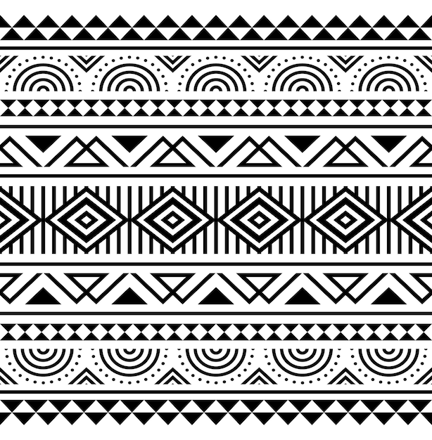 Vector seamless ethnic tribal pattern for fabric wallpaper card template wrapping paper carpet textile