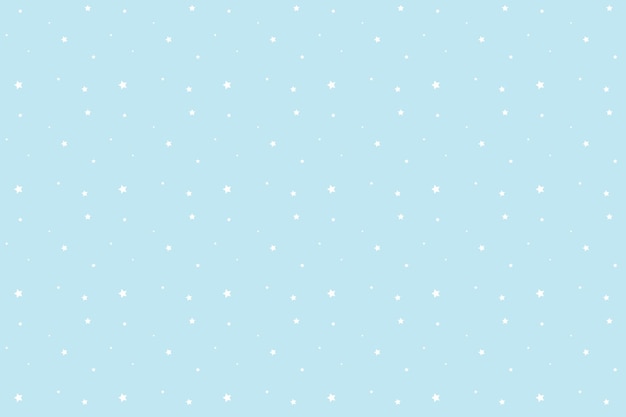 Seamless fabric pattern and white stars pattern on background Light blue color