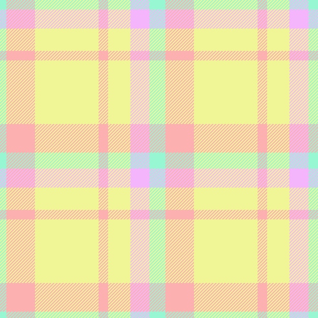 Vector seamless fabric textile of tartan plaid vector with a background texture check pattern