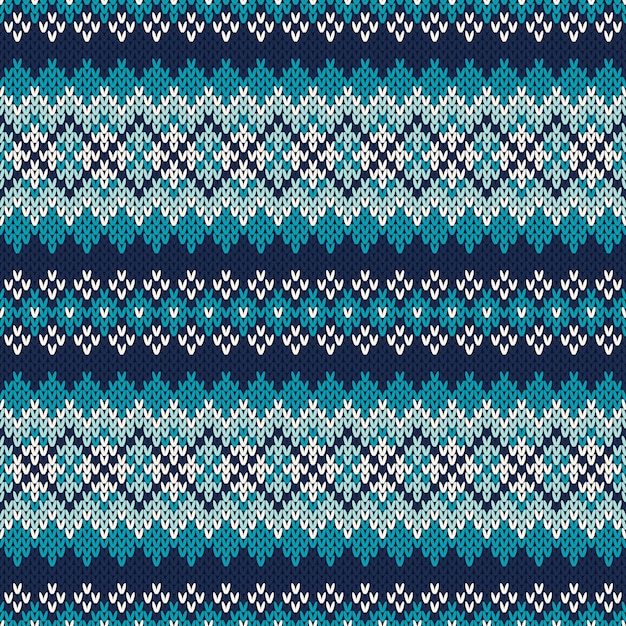 Seamless Fair Isle Knitted Pattern. 
