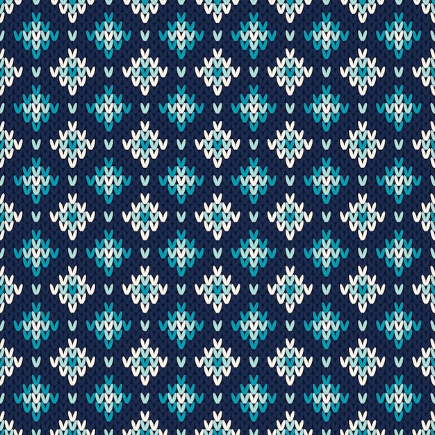 Seamless Fair Isle Knitted Pattern 