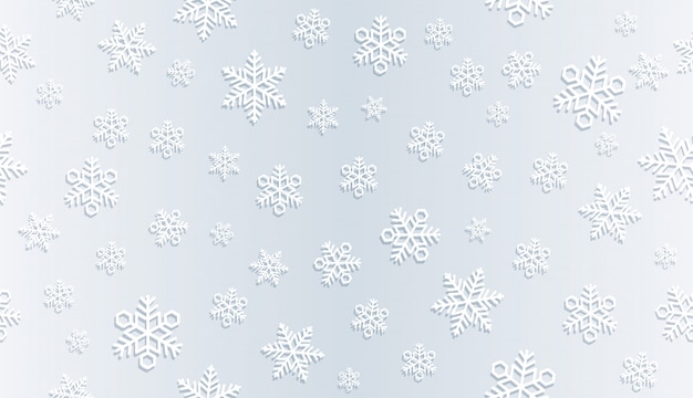 Vector seamless festive snow background.