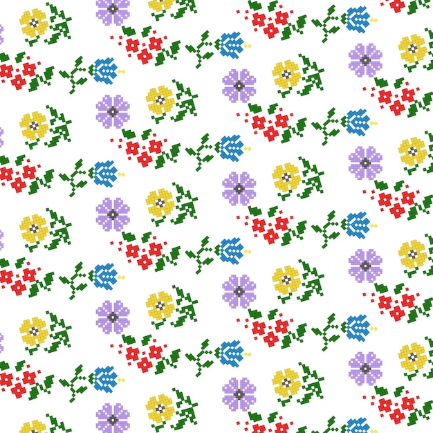 Бесшовный цветочный фон Цветочный орнамент Печать для текстиля и обоев