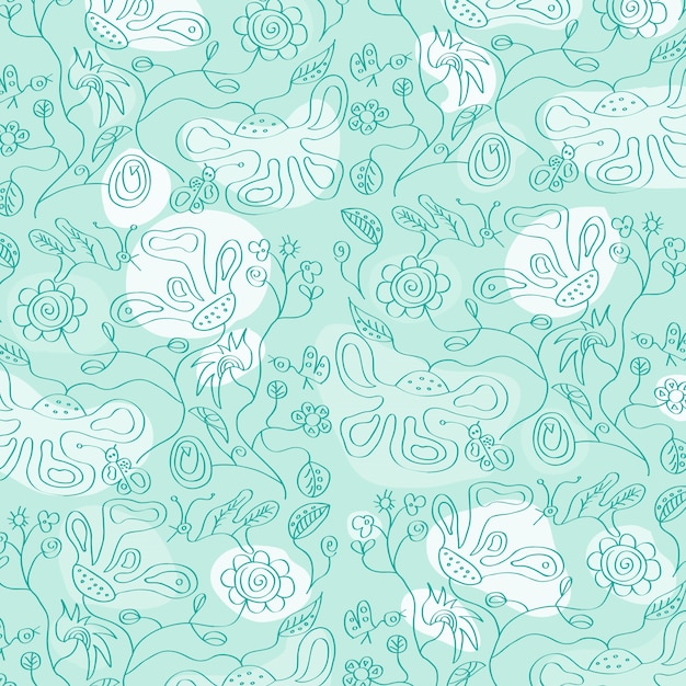 Seamless floral background