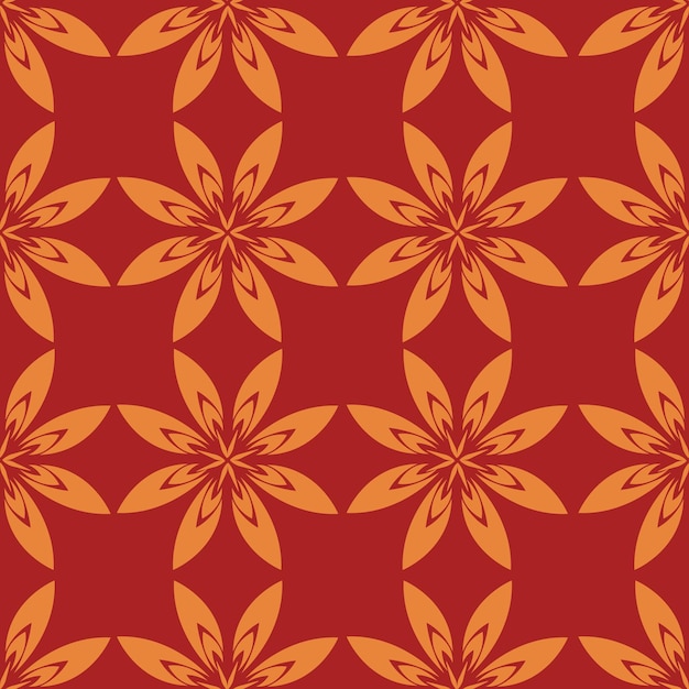 Seamless floral and leaves patterns