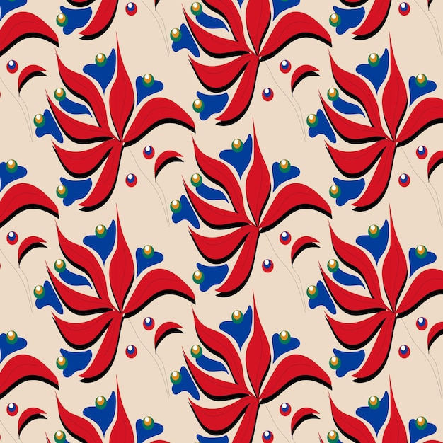 Seamless floral pattern on  background. Design for wallpaper, fabric.