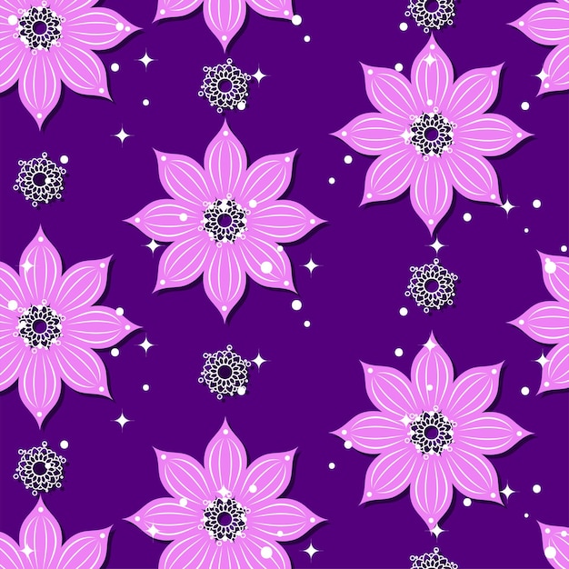 Seamless floral pattern background