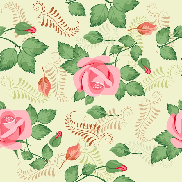 Seamless floral pattern background