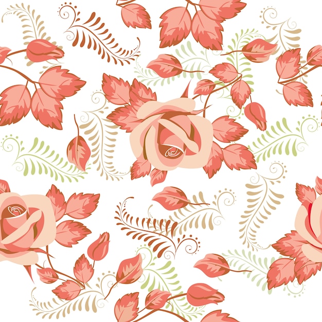 Seamless floral pattern background