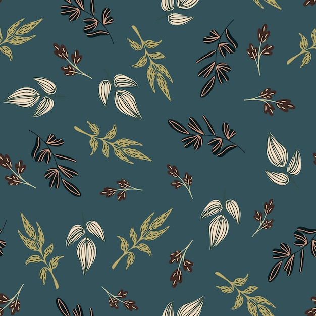 Seamless floral pattern in boho style