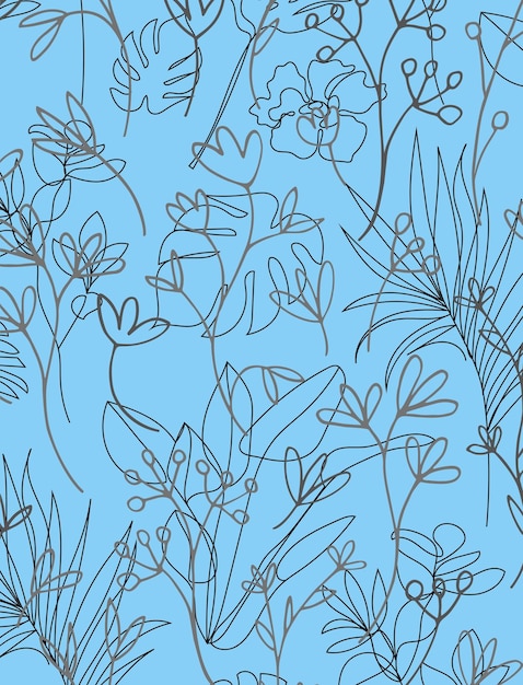 Seamless Floral Pattern Illustration